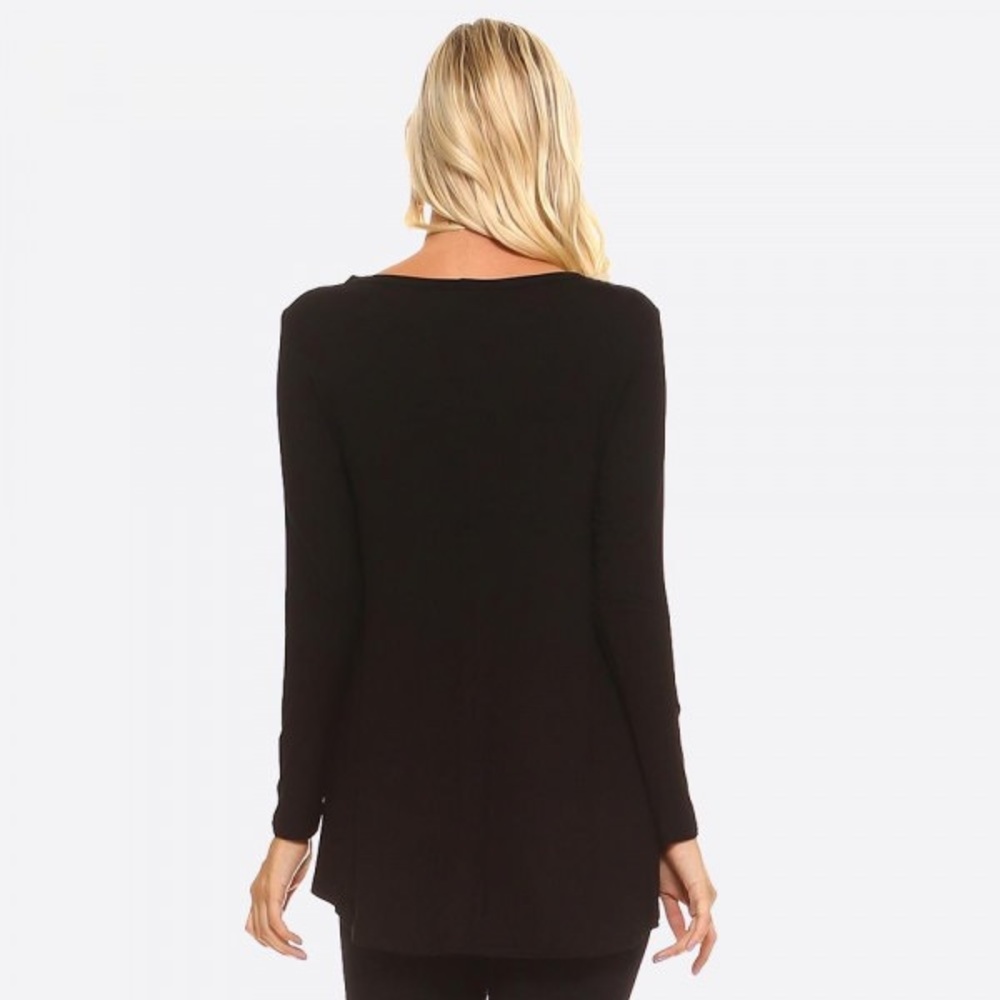 🔥SALE🔥 Black keyhole long sleeve top - Picture 3 of 7